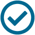 blue checkmark icon