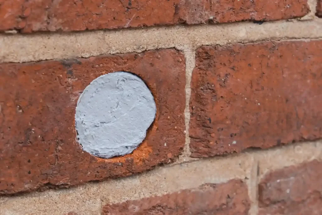 Flexi Armour applied to a hole in a building
