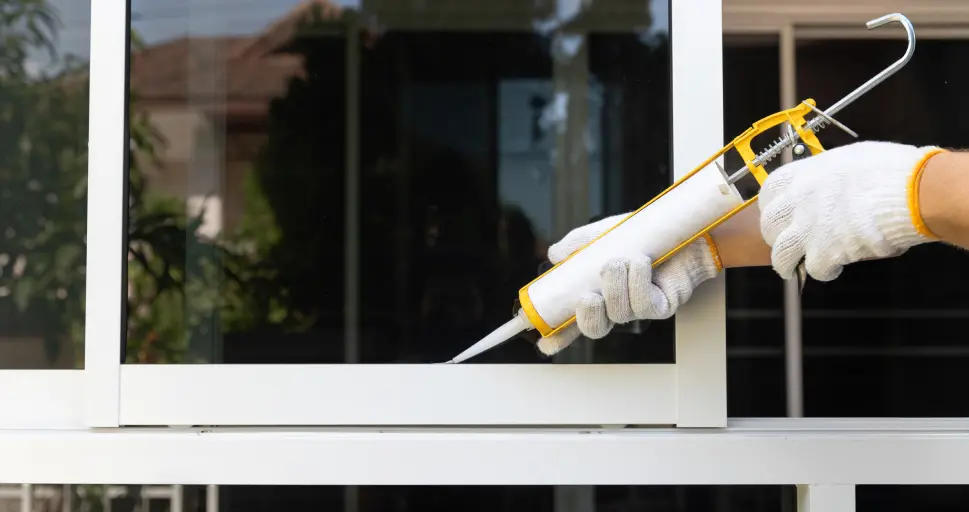 Sealing window to prevent unwanted pests from entering a Georgia home